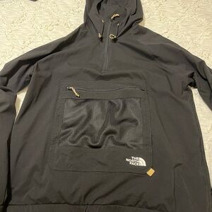 The North Face Black Anorak Hoodie Light Softshell